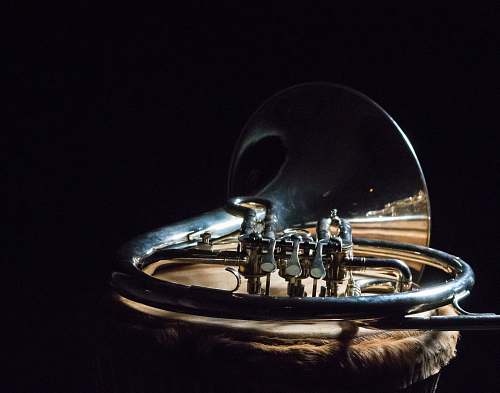 brass section silver wind instrument flugelhorn